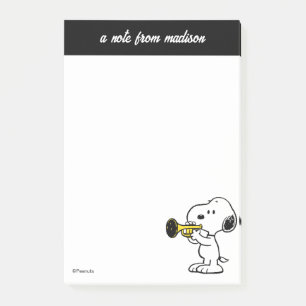 Peanuts   Snoopy Trumpet Player Post-it Notes