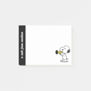 Peanuts   Snoopy Trumpet Player Post-it Notes
