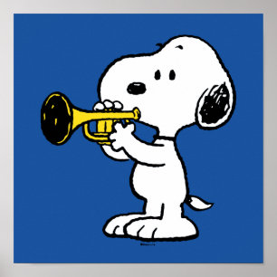 Peanuts   Snoopy Trumpet Player Poster