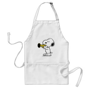 Peanuts   Snoopy Trumpet Player Standard Apron