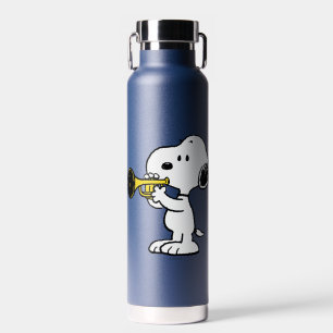 Peanuts   Snoopy Trumpet Player Water Bottle