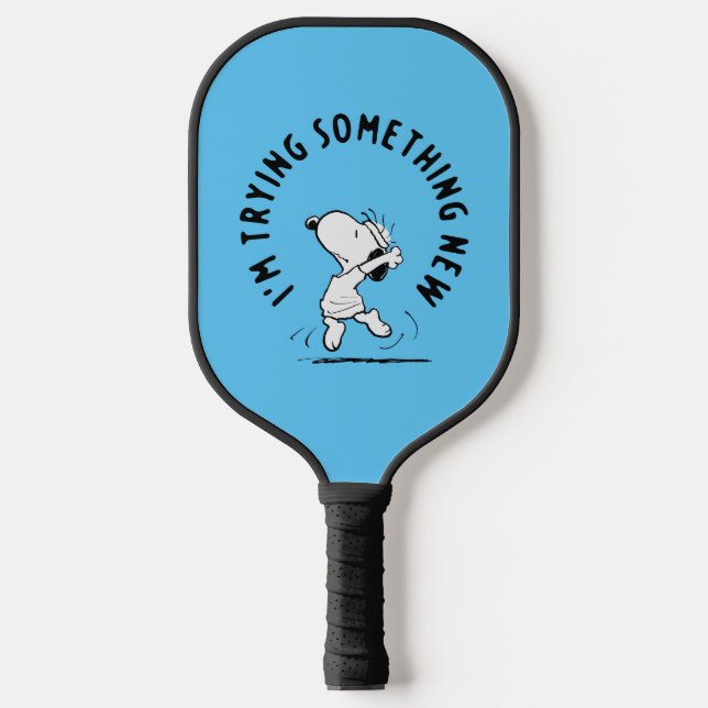 Peanuts | Snoopy Trying Something New Pickleball Paddle (Front)