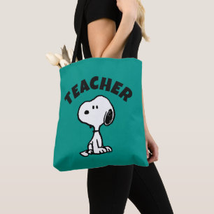 Peanuts Snoopy Turns Teacher Tote Bag