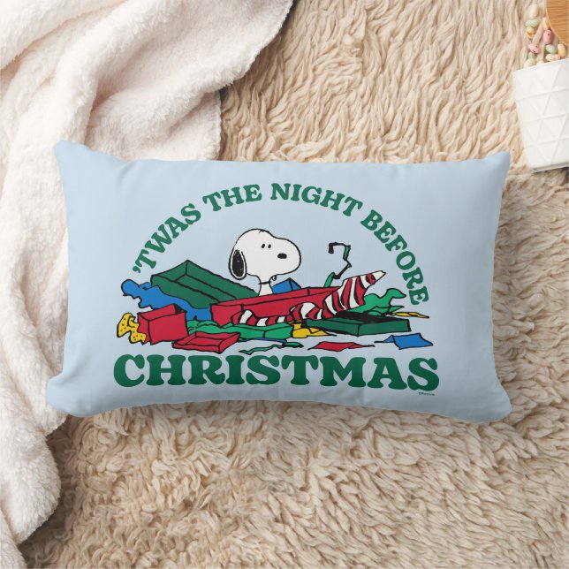 Peanuts | Snoopy 'Twas the Night Before Christmas Lumbar Cushion (Blanket)