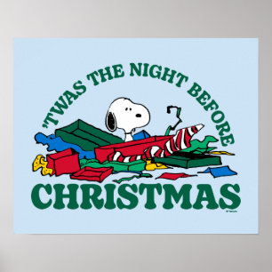 Peanuts   Snoopy 'Twas the Night Before Christmas Poster