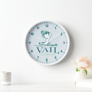 Peanuts   Snoopy Vail Colorado Clock