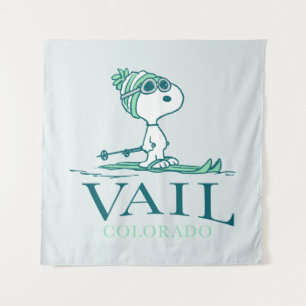 Peanuts   Snoopy Vail Colorado Tapestry
