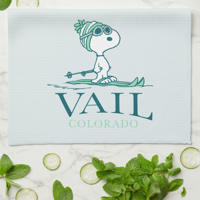 Peanuts | Snoopy Vail Colorado Tea Towel (Folded)