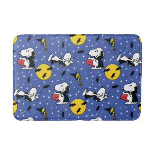 Peanuts   Snoopy Vampire Pattern Bath Mat