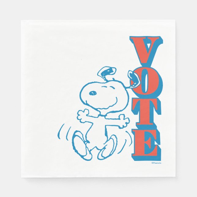 Peanuts | Snoopy - Vote Napkin (Front)