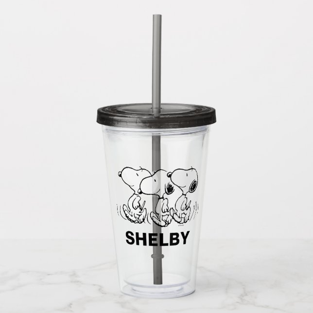 Peanuts | Snoopy Walking Tall Acrylic Tumbler (Front)