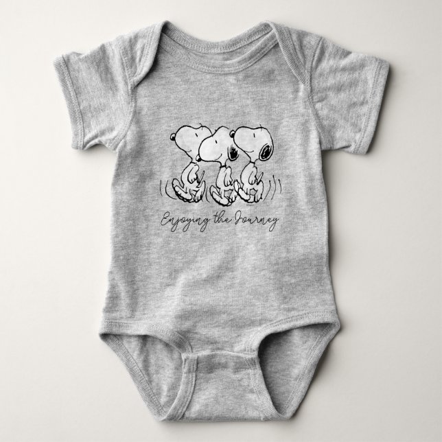 Peanuts | Snoopy Walking Tall Baby Bodysuit (Front)