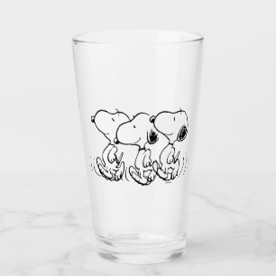 Peanuts   Snoopy Walking Tall Glass