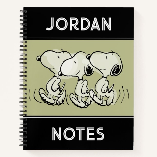 Peanuts | Snoopy Walking Tall Notebook (Front)
