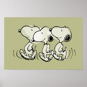 Peanuts Snoopy Walking Tall Poster