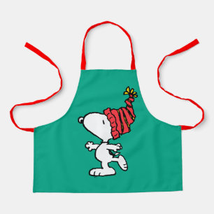 Peanuts   Snoopy Winter Beanie Cap Apron