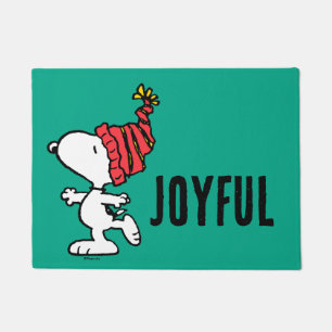 Peanuts   Snoopy Winter Beanie Cap Doormat