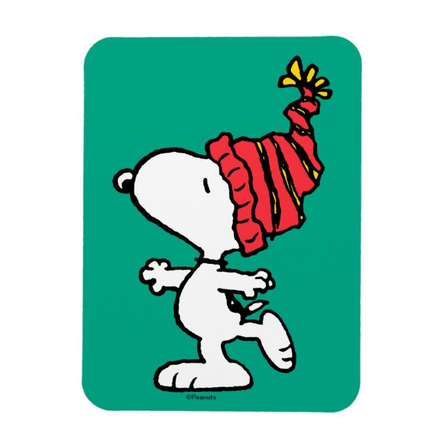 Peanuts | Snoopy Winter Beanie Cap Magnet (Vertical)