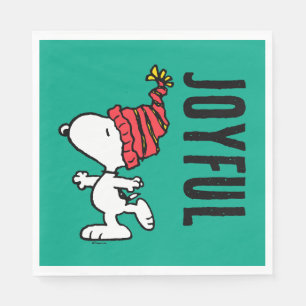 Peanuts   Snoopy Winter Beanie Cap Napkin