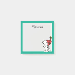 Peanuts   Snoopy Winter Beanie Cap Post-it Notes