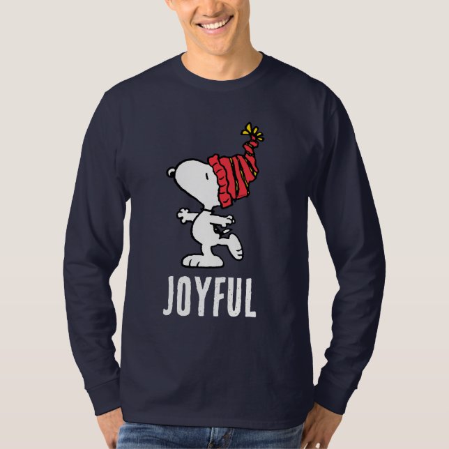 Peanuts | Snoopy Winter Beanie Cap T-Shirt (Front)
