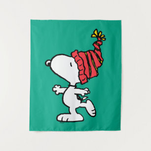 Peanuts   Snoopy Winter Beanie Cap Tapestry