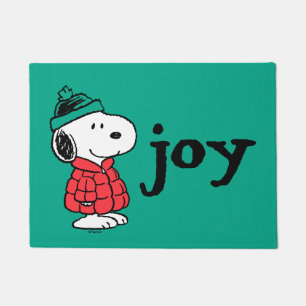 Peanuts   Snoopy Winter Coat & Hat Doormat