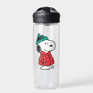 Peanuts Snoopy Winter Coat & Hat Water Bottle