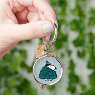 Peanuts   Snoopy Winter Puffer Jacket Key Ring