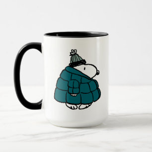 Peanuts   Snoopy Winter Puffer Jacket Mug