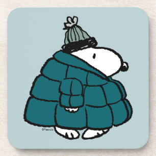 Peanuts   Snoopy Winter Puffy Jacket Coaster
