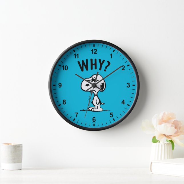 Peanuts | Snoopy Wonders Why? Clock (Home)