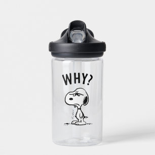 Peanuts   Snoopy Wonders Why? Water Bottle
