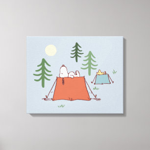 Peanuts Snoopy & Woodstock Add Your Name Canvas Print