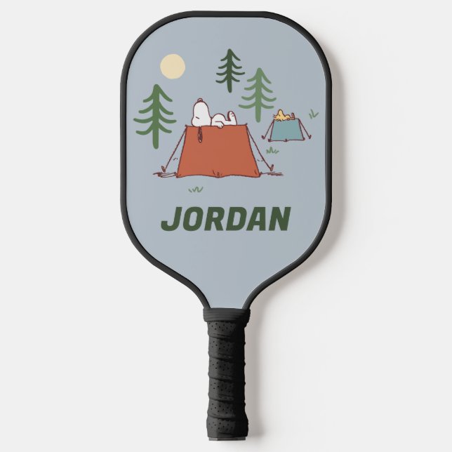 Peanuts | Snoopy & Woodstock | Add Your Name Pickleball Paddle (Front)