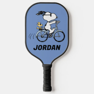 Peanuts   Snoopy & Woodstock   Add Your Name Pickleball Paddle