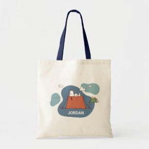 Peanuts   Snoopy & Woodstock   Add Your Name Tote Bag