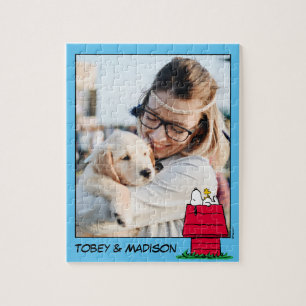 Peanuts   Snoopy & Woodstock   Add Your Photo Jigsaw Puzzle