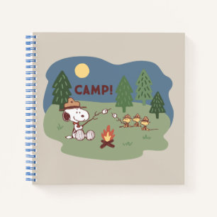 Peanuts   Snoopy & Woodstock at the Campfire Notebook
