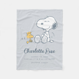 Peanuts   Snoopy & Woodstock Baby Fleece Blanket