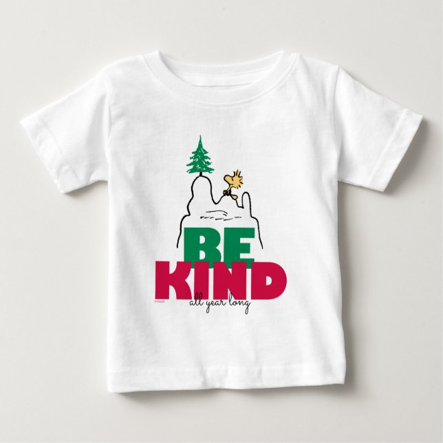 Peanuts | Snoopy & Woodstock Be Kind Baby T-Shirt (Front)
