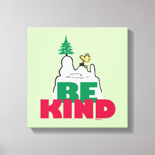 Peanuts Snoopy & Woodstock Be Kind Canvas Print