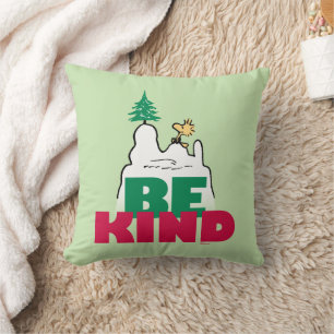 Peanuts   Snoopy & Woodstock Be Kind Cushion