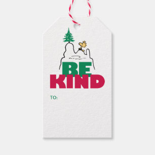 Peanuts   Snoopy & Woodstock Be Kind Gift Tags