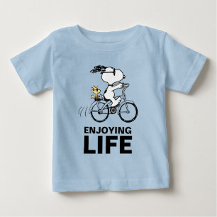 Peanuts   Snoopy & Woodstock Bicycle Baby T-Shirt