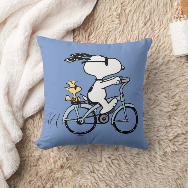 Peanuts | Snoopy & Woodstock Bicycle Cushion (Blanket)