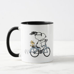 Peanuts   Snoopy & Woodstock Bicycle Mug