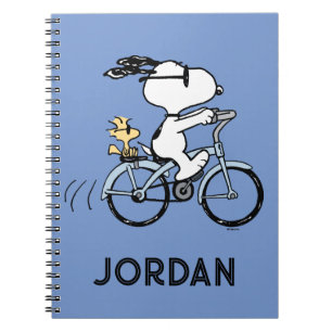 Peanuts Snoopy & Woodstock Bicycle Notebook