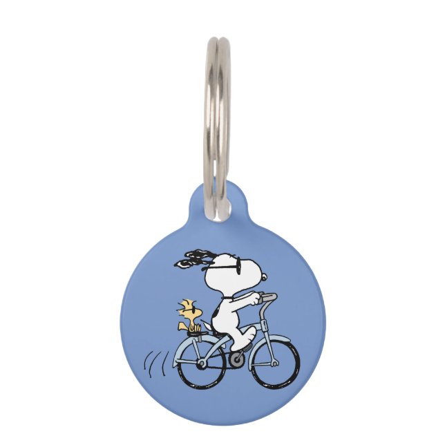 Peanuts | Snoopy & Woodstock Bicycle Pet Tag (Front)