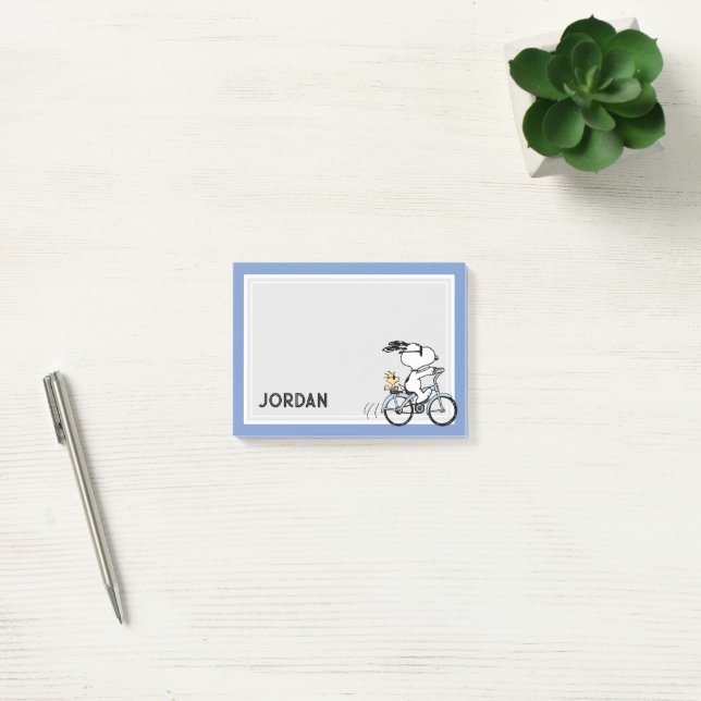 Peanuts | Snoopy & Woodstock Bicycle Post-it Notes (Office)